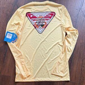 NWT Columbia PFG Yellow Performance Shirt XS